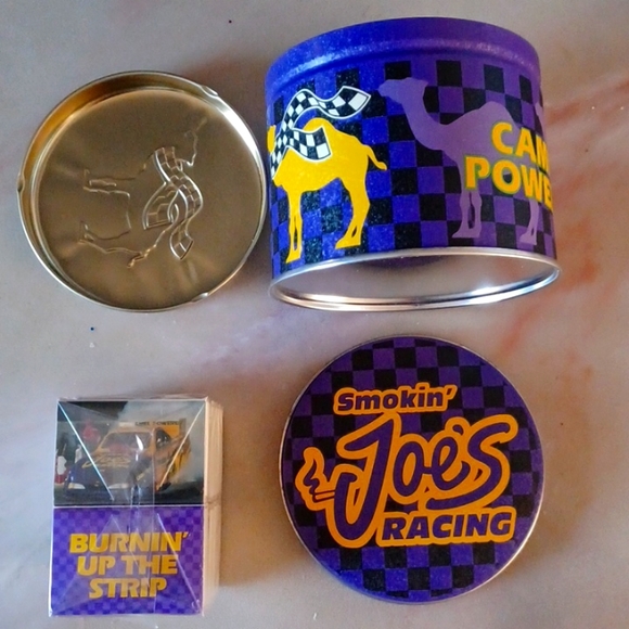 Nascar Accessories Smokin Joes Racing Round Tin With Matches